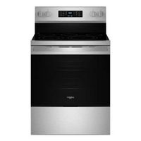 Whirlpool - 5.3 Cu. Ft. Freestanding Single Electric Range with Steam Air Fry and Air Baking - St...