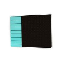 Floortex - Glass Magnetic Planning Board 17" x 23" - Teal