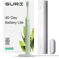 SURI - S1 Electric Toothbrush Winter Fern Brush with UV Light Cleaning and Charging Case and Mirr...