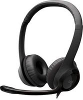 Logitech - H390 Wired USB On-Ear Stereo Headphones - Black