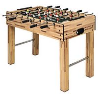 Costway - 48%27%27 Foosball Table Home Soccer Game Table Christmas Families Party Recreation - Natural