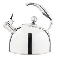 Viking - 2.6 Quart Whistling Tea Kettle with 3-Ply Base - Stainless Steel