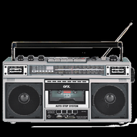 QFX - RECHARGEABLE CASSETTE AM/FM/SW1-2 RADIO BLUETOOTH BOOMBOX WITH USB RECORDING - Silver