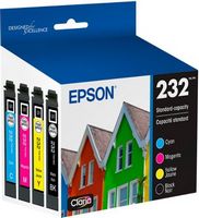 Epson - 232 Claria Ink Standard Capacity Black & Color Cartridge Combo Pack (T232120-BCS) - Black...