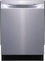 Frigidaire - 24" Built-in Stainless Steel Hybrid Tub Dishwasher 49 dBA - Stainless Steel