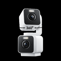Wyze - Duo Cam Pan, 2K Wired Dual Pan/Tilt Camera with Spotlight, Indoor/Outdoor, Motion-Tracking...