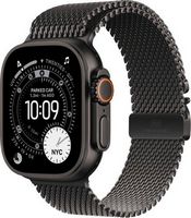 Apple Watch Ultra 3 (GPS+Cellular) 49mm Titanium Case with Titanium Milanese Loop - Large - Black...