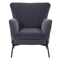 CorLiving - Elwood Wingback Accent Chair - Gray