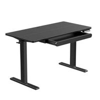 HUANUO - Adjustable Standing Desk with Storage Drawer - 48″ x 24″ - Black