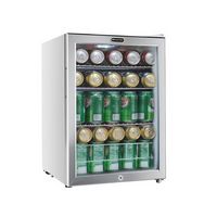 Whynter - 90-Can Beverage Refrigerator - White Cabinet/Stainless Steel Trim