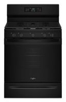 Whirlpool - 5.0 Cu. Ft. Freestanding Gas Range with Air Cooking Technology and Steam Clean - Black