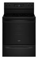 Whirlpool - 5.3 Cu. Ft. Electric Range with Air Cooking Technology - Black