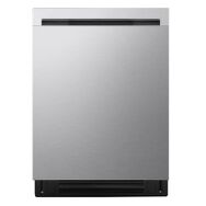 LG - FlushFit 24" Top Control Smart Built-In Stainless Steel Tub Dishwasher with 3rd Rack, AutoVe...
