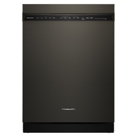KitchenAid - 24" Front Control Built-In Stainless Steel Tub Dishwasher with Third Level Jet Rack ...