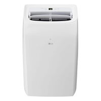 LG - 450 Sq. Ft. Smart Portable Air Conditioner 10,200 BTU - White - Large Front