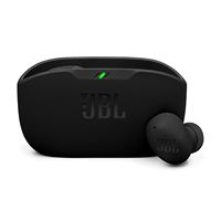 JBL - Vibe Buds 2 Noise Cancelling Earbuds - Black - Large Front