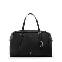 TUMI - Voyageur Leather Weekender - Black/Light Gold - Large Front