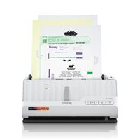 Epson - RapidReceipt RR-400W Wireless Duplex Compact Desktop Receipt and Document Scanner - White - Large Front