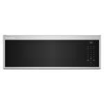 KitchenAid - 1.1 Cu. Ft. Low Profile Over-the-Range Smart Microwave with Sensor Cooking and Dual ... - Large Front