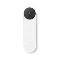 Google - Nest Wi-Fi Video Doorbell - Battery Operated - Snow - Large Front