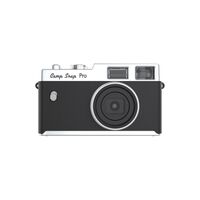 Camp Snap - CS-Pro Screen Free Point & Shoot Digital Camera - Black - Large Front