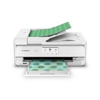 Canon - PIXMA TS9521Ca Wireless All-In-One Inkjet Printer - White - Large Front