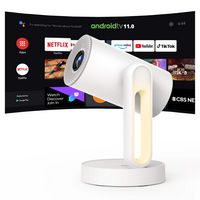 ETOE - Starfish Portable 4K Projector with 140° Rotation, Android TV 11.0 and Netfix certified, A... - Large Front