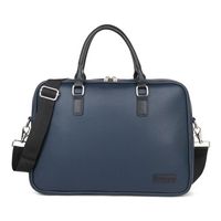 Bugatti - Contrast collection - Briefcase - Navy - Large Front
