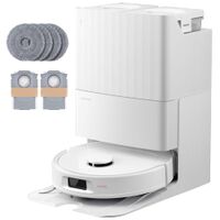 Roborock - Qrevo Series Robot Vacuum & Mop with Multifunctional Dock, 10,000Pa Suction, Anti-Tang... - Large Front