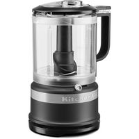 KitchenAid - 5-Cup Food Chopper with Multi-Purpose Blade and Whisk Accessory, Matte - Black - Large Front