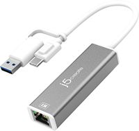 j5create - USB-C® to 2.5 Gigabit Ethernet Adapter, with 3.93