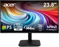 Acer - KA242Y P6bi 23.8” IPS LED Full HD AMD FreeSync Monitor - Up to 144Hz, 1ms (HDMI, VGA) - Black - Large Front