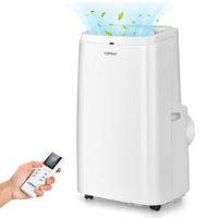 Costway 8150 BTU Portable Air Conditioner Cools up to 450 sq.ft 3-in-1 Air Cooler Fan Dehumidifie... - Large Front
