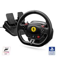 Thrustmaster - T98 Ferrari 296 GTB Racing Wheel for Playstation 4, Playstation 5, Windows - Black - Large Front