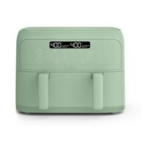 Bella - 4-qt. TriZone Air Fryer - Seaglass - Large Front