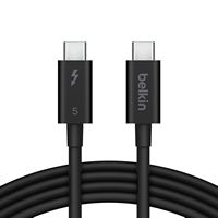 Belkin - 3.3ft USB-C Thunderbolt 5 Cable w/ 240W Power Delivery, Bandwidth Boost Up to 120Gbps, a... - Large Front