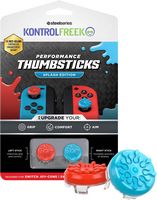 KontrolFreek - Splash Joycon Thumbsticks - Red/Blue - Large Front