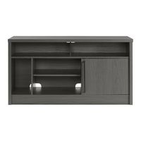 Insignia™ - TV Stand for Most TVs Up to 55” with Gaming Nook - Dark Gray - Large Front