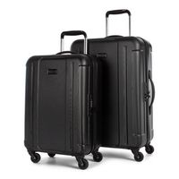 Bugatti - Athens Hard Case Luggage Set (2-Piece) - Black - Large Front