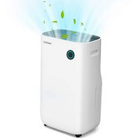 Costway 4500 Sq. Ft Dehumidifier for Home & Basements, 73-Pint Quiet Dehumidifier with 5 Modes - ... - Large Front