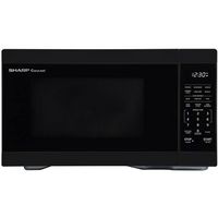 Sharp - 1.4 Cu Ft. Countertop Microwave Oven - Black - Large Front