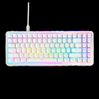 NZXT - Function Elite MiniTKL Wired Magnetic RGB Gaming Keyboard - White - Large Front