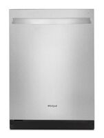 Whirlpool - Quiet Dishwasher with 3rd Rack .- Fingerprint Resistant - Stainless Steel - Large Front