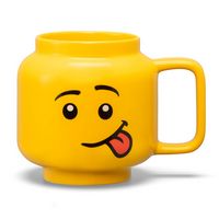 Room Copenhagen - LEGO: Classic Yellow Minifigures Silly Ceramic Mug, 17.9oz - Large Front