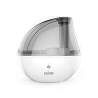 Pure Enrichment - Ultrasonic Cool Mist Humidifier with Optional Night Light - White - Large Front