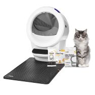 Whisker - Litter-Robot 4 Smart App-Controlled Self-Cleaning Litter Box Core Accessories Bundle - ... - Large Front