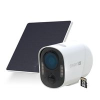 Swann - Xtreem 4K Eco Security Camera, Solar, Motion Detect, Color Night Vision, Two-Way Audio, W... - Large Front