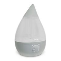 CRANE - 1 Gal. Drop Ultrasonic Cool Mist Humidifier - Grey - Large Front