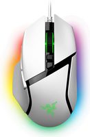 Razer - Basilisk V3 Optical Gaming Mouse with Chroma RBG Lighting - Wired - White - Large Front