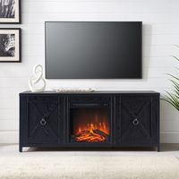 Felinna Log Fireplace TV Stand for Most TVs up to 65